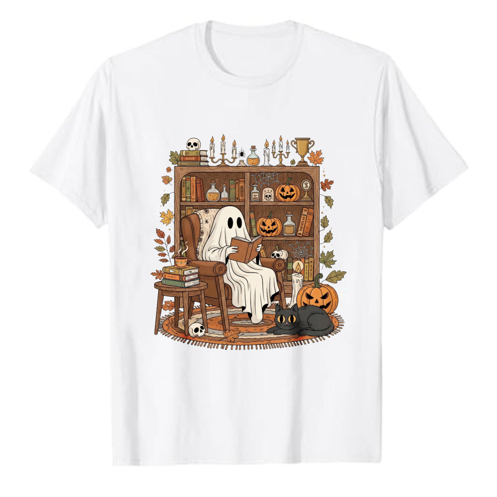 Black Tin Candle - T-shirt d'Halloween fantaisie avec motif de