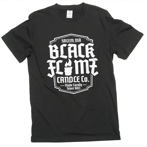 Black Tin Candle - T-shirt Black Flame Candle Co pour