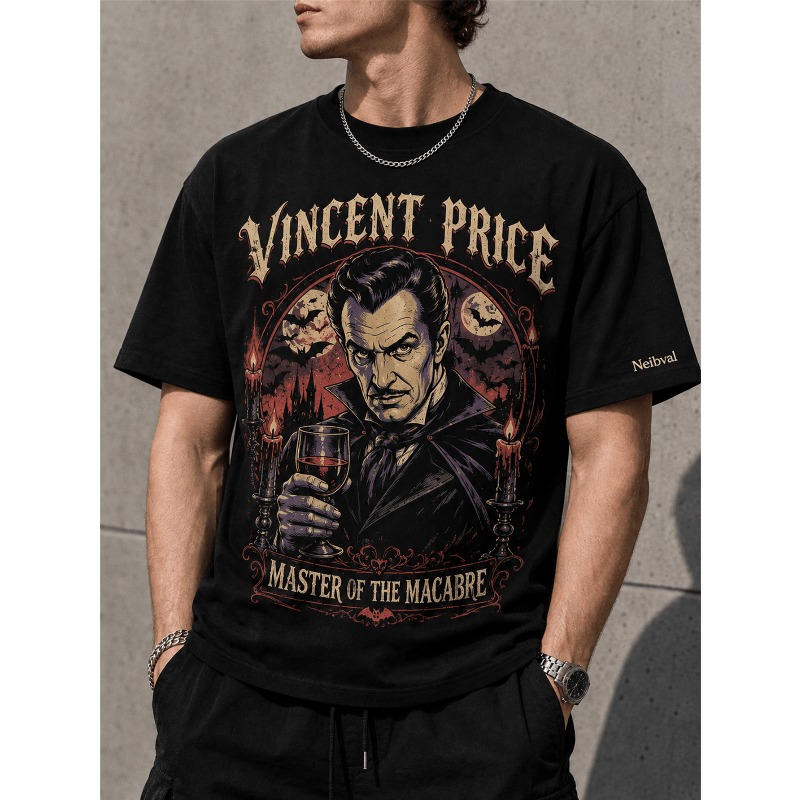 Black Tin Candle - T-shirt gothique rétro sur le thème