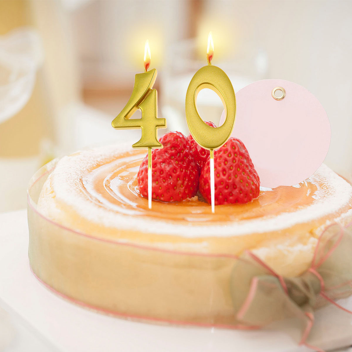2 bougies d’anniversaire dorée - Supplies Of Candle avis et prix