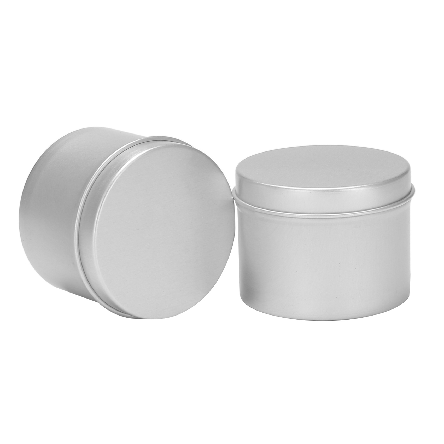 Lot de 48 boîtes rondes en mét - Black Tin Candle avis et prix