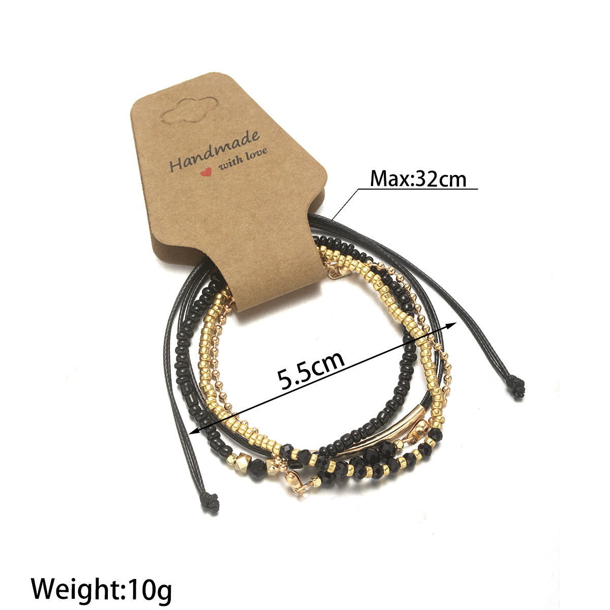 Ensemble de bracelets en pierr - Black Tin Candle avis et prix