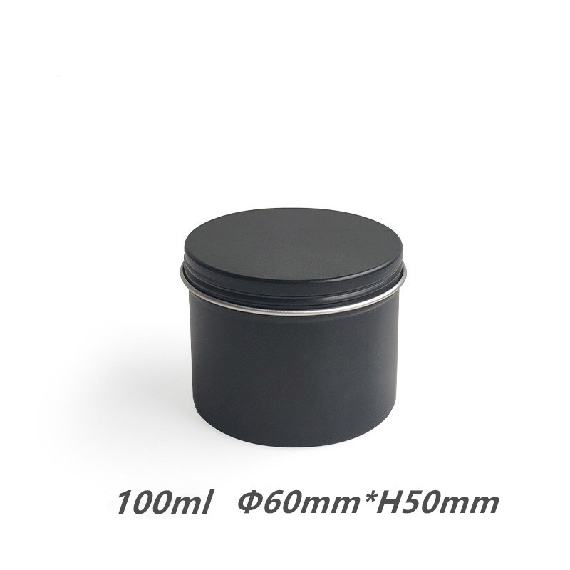 Bougie ronde en métal avec cou - Black Tin Candle avis et prix