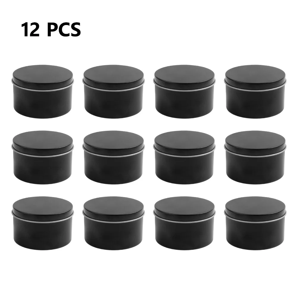 Bougie ronde en métal avec cou - Black Tin Candle avis et prix