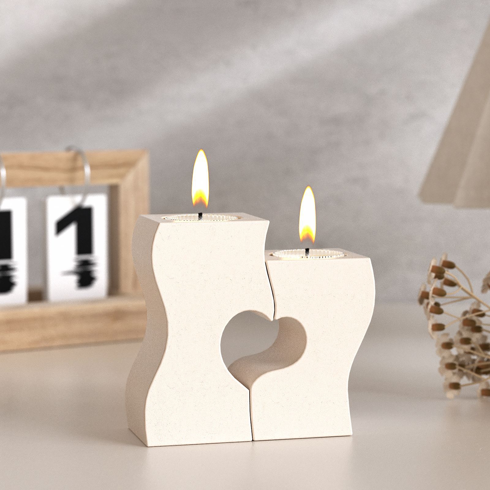 S coeur chandelier Silicone mo - Candle Holder Supplies avis et prix