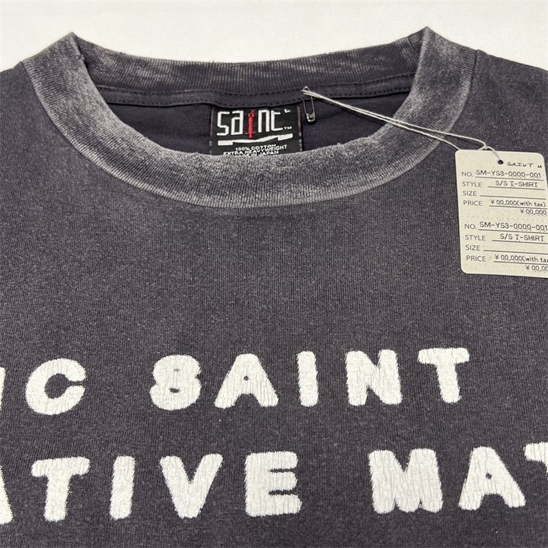 T-shirt noir délavé SAINT MICH - Black Tin Candle avis et prix
