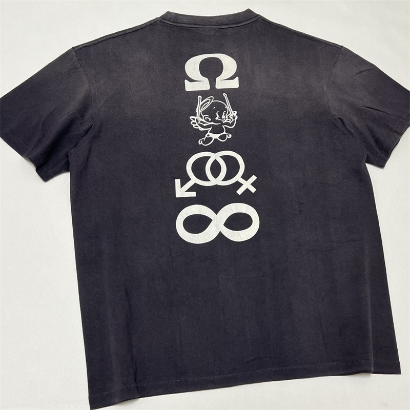 T-shirt noir délavé SAINT MICH - Black Tin Candle avis et prix