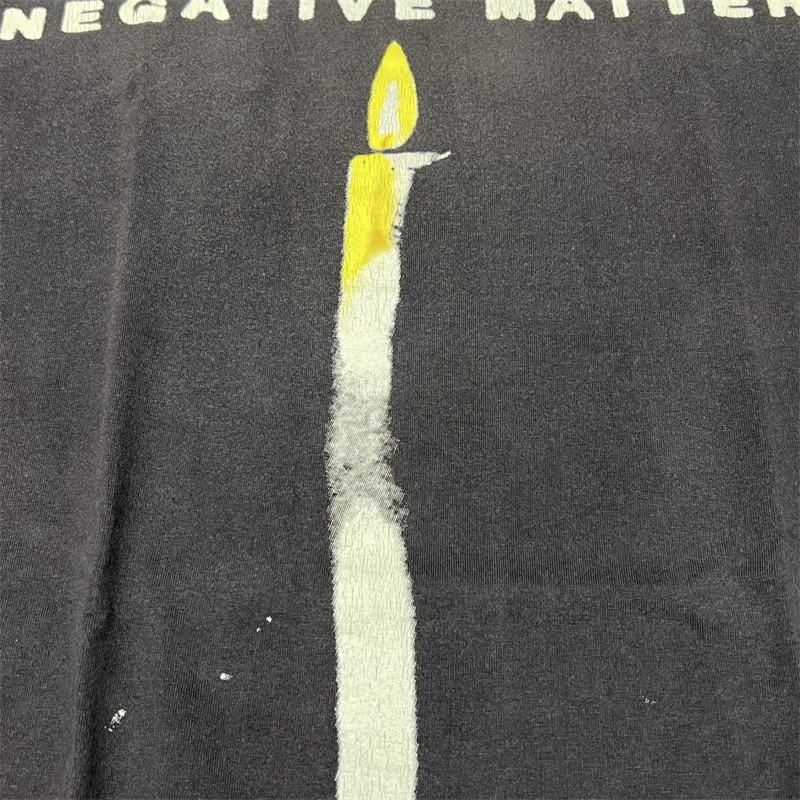 T-shirt noir délavé SAINT MICH - Black Tin Candle avis et prix