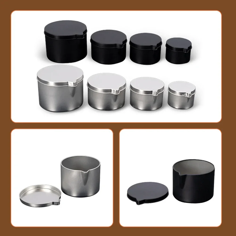 Boîtes métalliques argentées e - Black Tin Candle avis et prix
